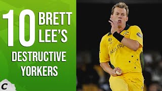 Brett Lees Top 10 Destructive Yorkers of His Career🔥 [upl. by Acined]