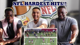 THIS IS PEAK  BRITISH BOYS REACT TO NFL HARDEST HITS [upl. by Faxan]