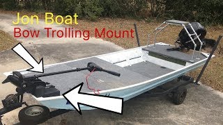 Jon Boat Bow Trolling Mount [upl. by Stephi]