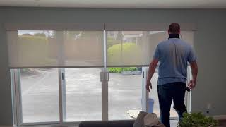 Lutron Roller Shades over a Sliding Glass Door [upl. by Drucilla]