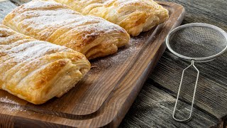 Quick Puff Pastry Apple Strudel [upl. by Keating]