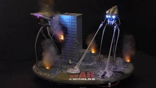 2005 Tripod Attack diorama Completed by Stan Koziol [upl. by Narot555]