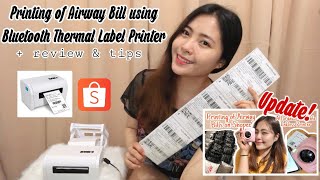 SHOPEE TIPS  Paano mag Print ng Airway Bills Thermal Label Printer amp Phone  Paperang Update [upl. by Nnaes411]