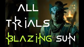 All Hunting Ground Trials Ultra Hard  Blazing Sun  Horizon Zero Dawn [upl. by Ecnadnak558]