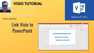 Link Visio into PowerPoint Visio tutorial [upl. by Atter]