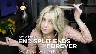 How To End Split Ends Forever  Without Losing hair Length [upl. by Grane]