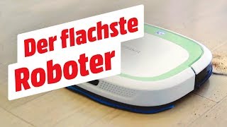 Der flachste RoboterStaubsauger der Welt  ECOVACS Deebot DSlim  MediaMarkt Tiefpreisspätschau [upl. by Mccartan]