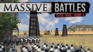 Total War Rome 2 Empire Divided  Sassanid Siege Massive Battles [upl. by Cecilla]