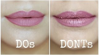 Liquid Lipstick Mistakes to Avoid  Dos and Donts [upl. by Denae]