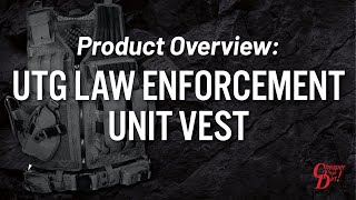 Product Overview UTG Law Enforcement Unit Vest [upl. by Ellehcer334]