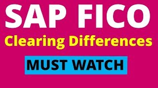 SAP FICO Clearing Difference Manual F03 [upl. by Anoerb]