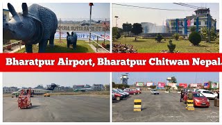 Bharatpur Airport Chitwan Nepal Chitwan Biggest Airport [upl. by Torto]