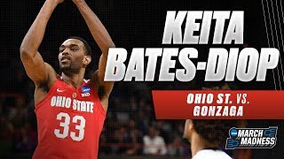 Ohio States Keita BatesDiop drops 28 points on Gonzaga [upl. by Peednam]