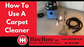 How To Use A Carpet Cleaner [upl. by Ahsart]