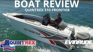 NEW Quintrex 510 Frontier  Boat Reviews on the Broadwater [upl. by Nashom]