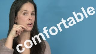 How to Pronounce COMFORTABLE  AMERICAN ENGLISH PRONUNCIATION [upl. by Teague]