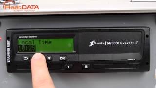 How to change time on a Digital Tachograph  Stoneridge SE5000 [upl. by Nelia126]