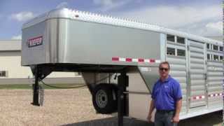 Kiefer 28 Deluxe II Livestock Trailer [upl. by Matazzoni]