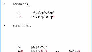 CHEMISTRY 101 Electron configurations for ions [upl. by Aserej]