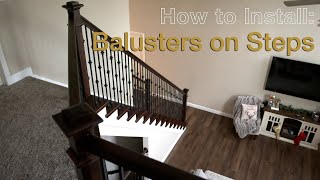 How to Install Iron Balusters on Steps [upl. by Elyrehc]