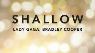 Lady Gaga Bradley Cooper  Shallow KaraokeInstrumental With Lyrics [upl. by Aivitnahs]