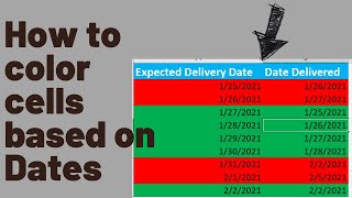 How do I color a cell in Excel based on a date range [upl. by Ttekcirc106]