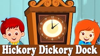 Hickory Dickory Dock Nursery Rhyme with Lyrics  YouTube Video [upl. by Valenza918]