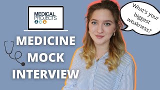 MEDICINE MOCK INTERVIEW  Answering common questions [upl. by Odnamra]