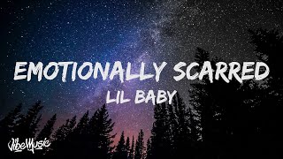 Lil Baby  Emotionally Scarred Lyrics Video  24Clouds [upl. by Caldwell]