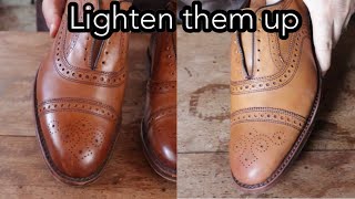 HOW TO LIGHTEN A PAIR OF SHOES [upl. by Redneval301]