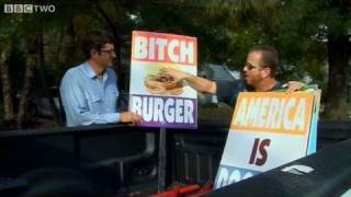 Louis Theroux at Westboro Baptist Church protest  Americas Most Hated Family in Crisis  BBC [upl. by Yrolam]