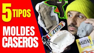 5 TECNICAS ➤ HACER MOLDES de Silicona CASEROS ➤ Baratos [upl. by Nels]