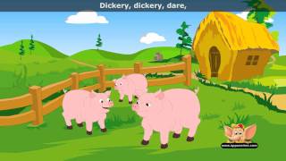 Dickery Dickery Dare  Nursery Rhyme with Lyrics HD [upl. by Codel779]