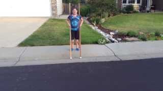 Stilt walking tutorial [upl. by Brozak]