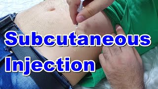 How to Inject a Subcutaneous Injection  Subcutaneous Injection Technique  Insulin Injection [upl. by Nosilla]