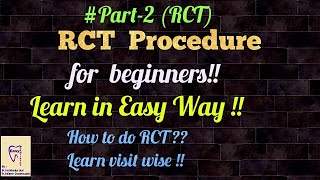 Root Canal Treatment  RCT for beginnersRCT PART  2 [upl. by Edina684]