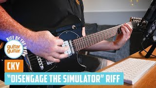 How to play the quotDisengage The Simulatorquot riff by CKY  RIFF OF THE WEEK [upl. by Nat]