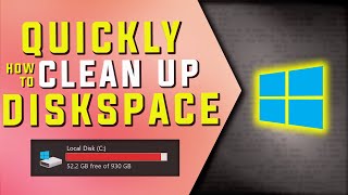 How to QUICKLY clean disk space in Windows 10 [upl. by Ahseekan]