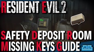 RESIDENT EVIL 2 REMAKE  Safety Deposit Room Puzzle Guide [upl. by Jammie]