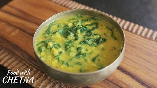 Spinach Dal Recipe  How to make Palak Dal [upl. by Oilejor]