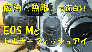 EOSMとトキナーフィッシュアイ Tokina FISHEYE 10  17mm F35  45 DX（魚眼レンズ）で遊ぶ！ [upl. by Akirdnuhs]