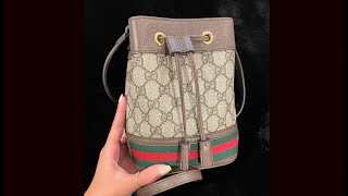 Gucci Ophidia Mini Bucket Bag Full Review [upl. by Cleve]