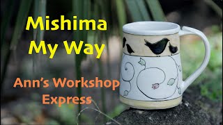 How To make Mishima Pottery  Without the Mess [upl. by Sprague]