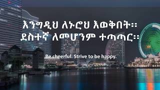 Desiderata Amharic Translation  ዴዚዴራታ በአማርኛ [upl. by Staford]