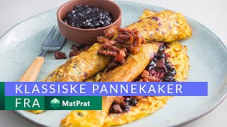 Verdens beste pannekakerøre  med gode tips  MatPrat [upl. by Yeltihw]