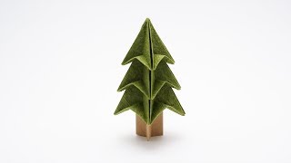 EASY CHRISTMAS TREE ORIGAMI Jo Nakashima [upl. by Old]