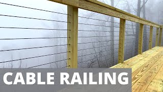 Cable Railing Installation  DIY Bought on Amazon [upl. by Yenettirb]