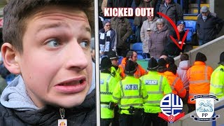 PRESTON FANS IN BOLTON END KICKED OUT  Bolton vs Preston Vlog [upl. by Jamison353]