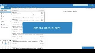 Zimbra 88 Demo  Zimbra Docs [upl. by Onibas]