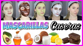 5 Mascarillas Caseras para tener la PIEL PERFECTA Y BONITA SIN ACNÉ Y SIN MARCAS  NatyGloss [upl. by Jocko]